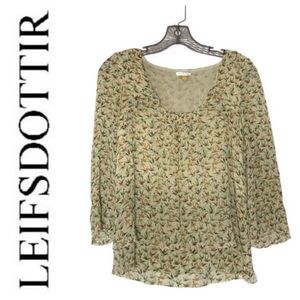 Leifsdottir Blouse with Birds